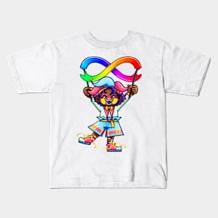 Neurodivergent clown Kids T-Shirt